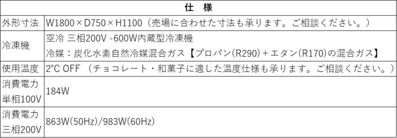 仕様表