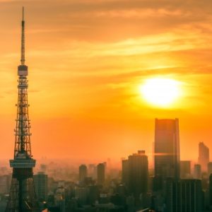 夕日