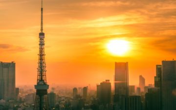 夕日